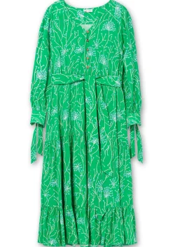 Maxikleid mit floralem Alloverdruck