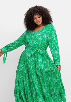 Maxikleid mit floralem Alloverdruck