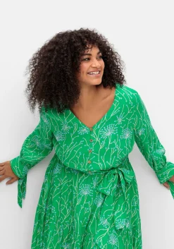 Maxikleid mit floralem Alloverdruck