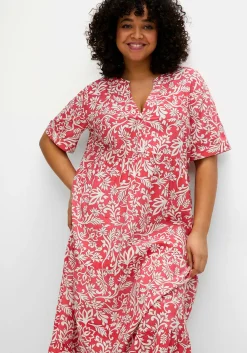 Maxikleid mit grafischem Alloverprint