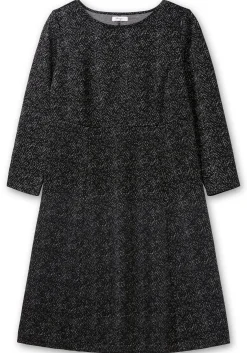 Midikleid aus Interlock, im Jacquardmuster