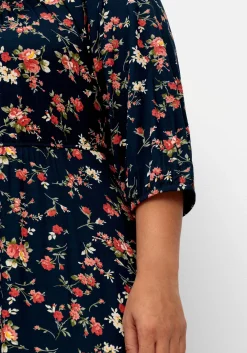 Midikleid aus Jersey, mit Blumendruck