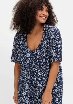 Midikleid aus Viskose, mit Blümchenprint