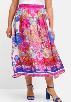 Midirock im Multicolor-Mustermix