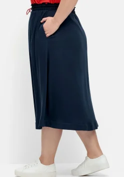 Midirock in A-Linie, mit Tunnelzugbund und Seitentaschen