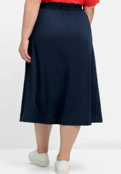 Midirock in A-Linie, mit Tunnelzugbund und Seitentaschen