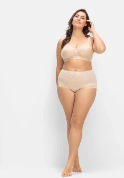 Miederslip mit Spitzeneinsatz vorn