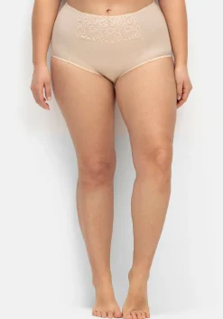 Miederslip mit Spitzeneinsatz vorn