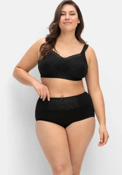 Miederslip mit Spitzeneinsatz vorn