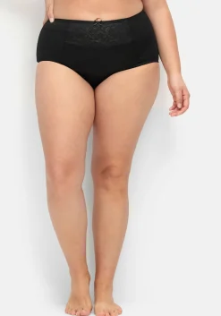 Miederslip mit Spitzeneinsatz vorn