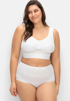 Miederslip mit Spitzeneinsatz vorn