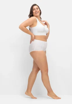 Miederslip mit Spitzeneinsatz vorn