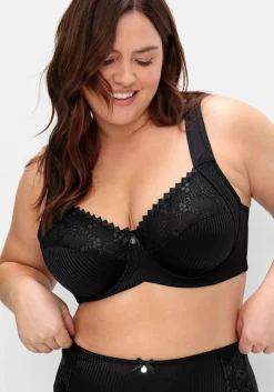 Minimizer-BH mit floraler Spitze und tonigen Streifen