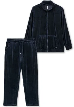 Nicki-Hausanzug aus Jacke und Hose