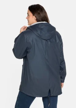 Outdoorjacke mit Jerseyfutter, wasserabweisend