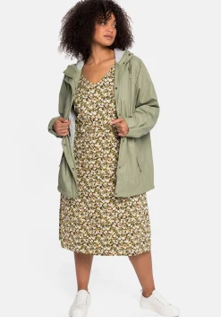 Outdoorjacke mit Jerseyfutter, wasserabweisend