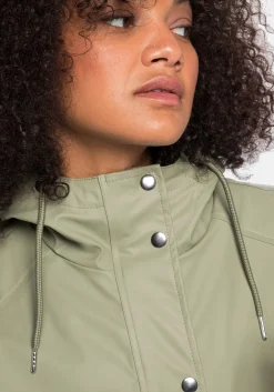 Outdoorjacke mit Jerseyfutter, wasserabweisend