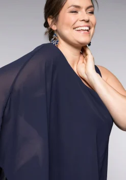 Overall im Lagenlook mit Fledermausärmel