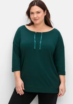 Oversized-Shirt mit Bindebändchen