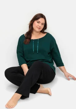 Oversized-Shirt mit Bindebändchen