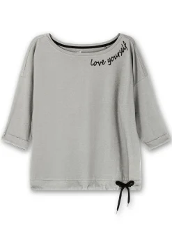 Oversized-Shirt mit Bindeband am Saum