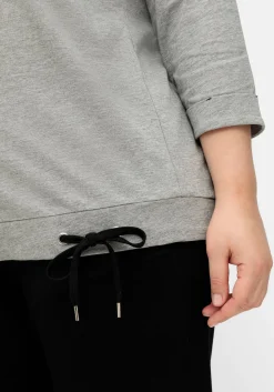 Oversized-Shirt mit Bindeband am Saum