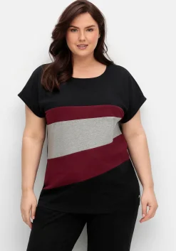 Oversize-Shirt in Colourblocking-Optik