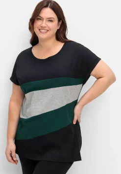 Oversize-Shirt in Colourblocking-Optik