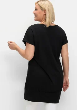Oversize-Shirt mit breitem Saumbündchen