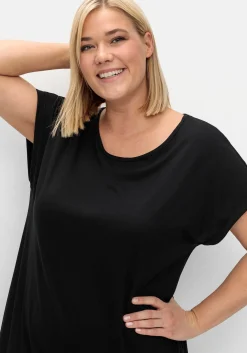Oversize-Shirt mit breitem Saumbündchen