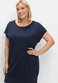 Oversize-Shirt mit breitem Saumbündchen