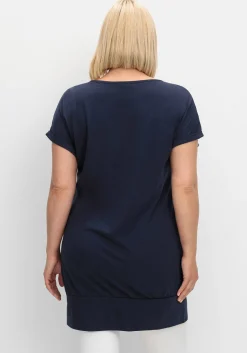 Oversize-Shirt mit breitem Saumbündchen