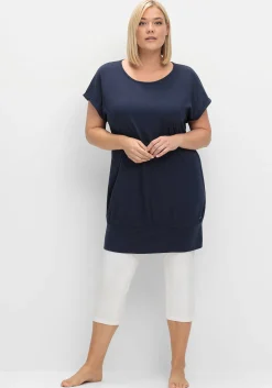 Oversize-Shirt mit breitem Saumbündchen