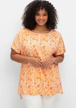 Oversize-Tunika mit Cut-outs an den Ärmeln