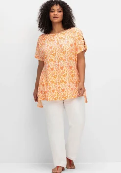 Oversize-Tunika mit Cut-outs an den Ärmeln