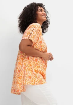 Oversize-Tunika mit Cut-outs an den Ärmeln