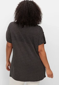 Oversize-Tunika mit Cut-outs an den Ärmeln