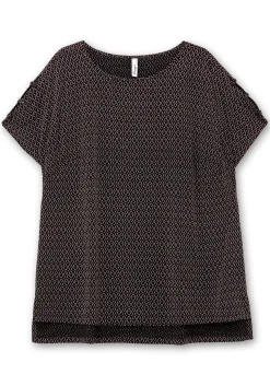 Oversize-Tunika mit Cut-outs an den Ärmeln