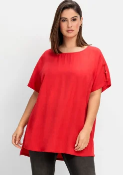 Oversize-Tunika mit geschlitztem Ärmel