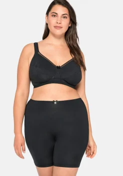 Panty im High-Waist-Schnitt mit langem Bein, Microfaser