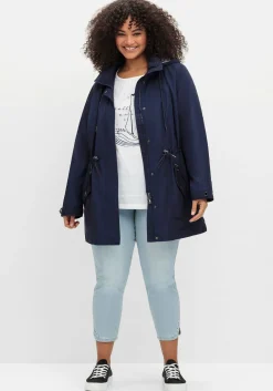 Parka in dezent schimmernder Qualität