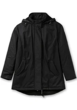 Parka mit gefütterter Kapuze und 2-Wege-Zipper