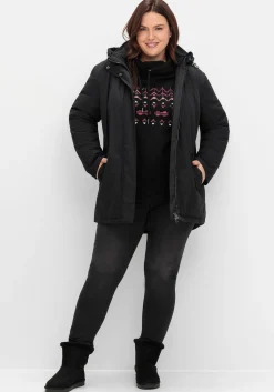 Parka mit gefütterter Kapuze und 2-Wege-Zipper