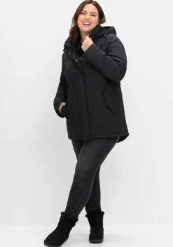 Parka mit gefütterter Kapuze und 2-Wege-Zipper