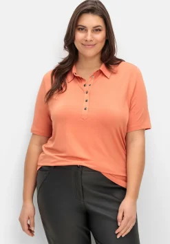 Poloshirt mit Metall-Druckknöpfen