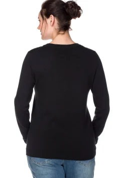 Pullover aus Feinstrick mit V-Ausschnitt