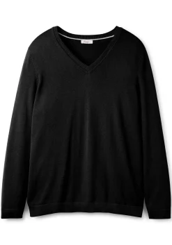 Pullover aus Feinstrick mit V-Ausschnitt