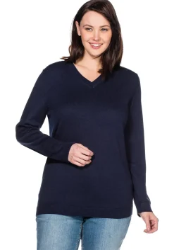 Pullover aus Feinstrick mit V-Ausschnitt