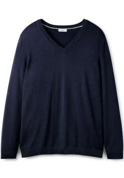 Pullover aus Feinstrick mit V-Ausschnitt