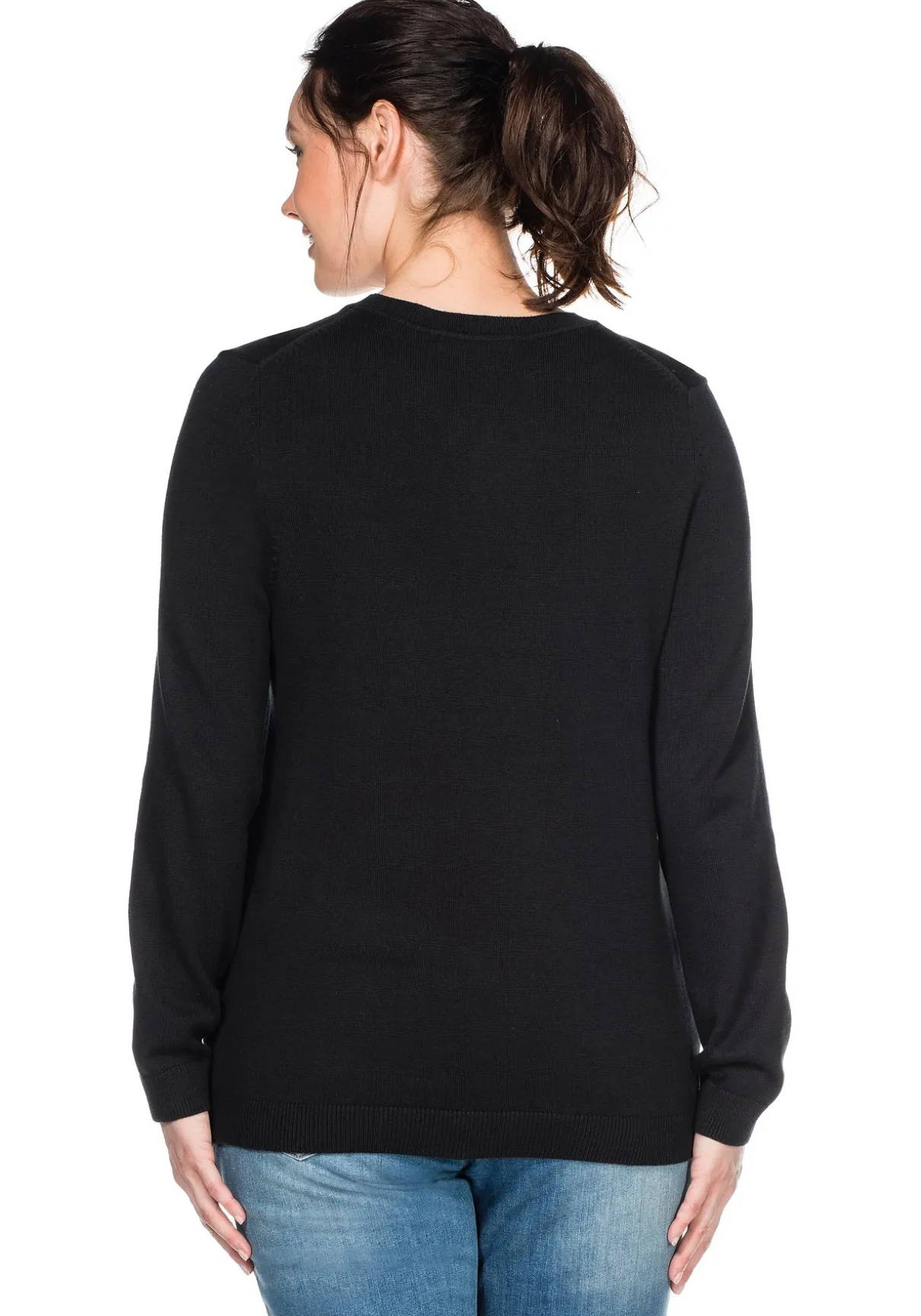 Pullover aus Feinstrick mit Rundhalsausschnitt